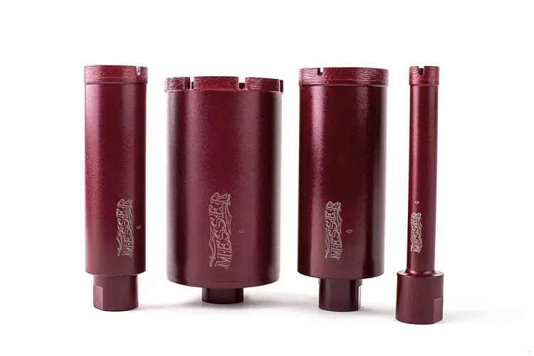 Сегментная алмазная коронка MESSER REDLINE по граниту диаметр 35 мм длина 100 мм купить в Надыме
