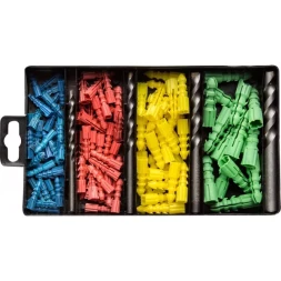 Набор ЗУБР Свёрла "Монолит" по бетону, 10мм, с дюбелями, 11 предметов 2911-H11-10