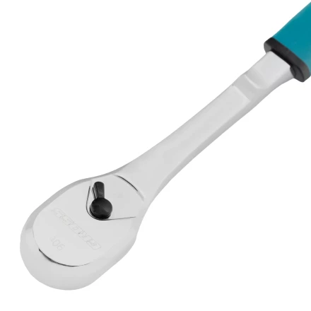 Ключ-трещотка 1/2" Gross 14055, CrV, 90 зубьев, усиленный, хром купить в Надыме