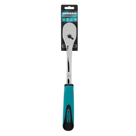Ключ-трещотка 1/2&quot; Gross 14055, CrV, 90 зубьев, усиленный, хром купить в Надыме