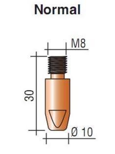 Наконечник к гор. п/а M8, d.1,2 мм L30 (тело 10) E-Cu Aurora купить в Надыме