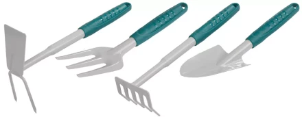 Набор RACO садовый: совок 4207-53481, мотыжка -53486, грабли веерные -53492, вилка посадочная -53496 4225-53/498 купить в Надыме