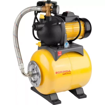 Насосная станция GRINDA автоматическая, пропускная способность 3600 л/час, высота подачи воды 45 м, 1100 Вт GAPS-70-50 купить в Надыме