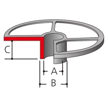Направляющая втулка Makita 164393-0 (копировальное кольцо для фрезеров Makita 3612C/3620/RP0900/1800/1801/2300/2301) купить в Надыме
