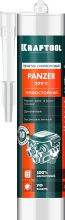 Герметик силиконовый KRAFTOOL черный, температуростойкий (от -62 С до 315 С) 41259-4 купить в Надыме