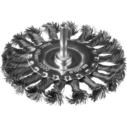 DEXX. Щетка дисковая для дрели, жгутированная стальная проволока 0,5мм, 100мм 35108-100 купить в Надыме