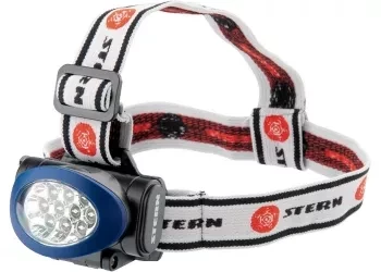 Фонарь наголовный, светодиодный. 3 режима, 10Led, 3хААА, Stern 90562 купить в Надыме