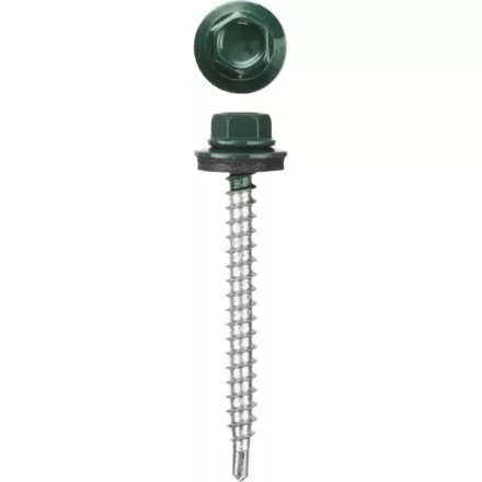 Саморезы СКД кровельные, RAL 6005 зеленый насыщенный, 51 х 4.8 мм, 250 шт, для деревянной обрешетки, STAYER 30305-48-051-6005 купить в Надыме