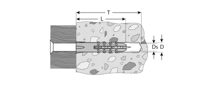 Дюбели распорные промфасовка серия МАСТЕР купить в Надыме