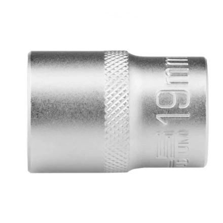 Головка торцевая 19 мм двенадцатигранная CrV под квадрат 1/2 хромированная Stels 13665 купить в Надыме