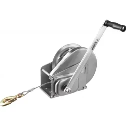 Лебедка ручная барабанная ЗУБР "ПРОФЕССИОНАЛ", подъемная, тросовая, 0,9т, 8м 43117-0.9