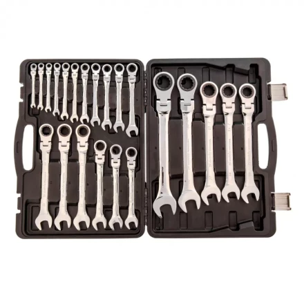 Набор ключей комбинированных Matrix трещоточных шарнирных 22 шт 14800 купить в Надыме