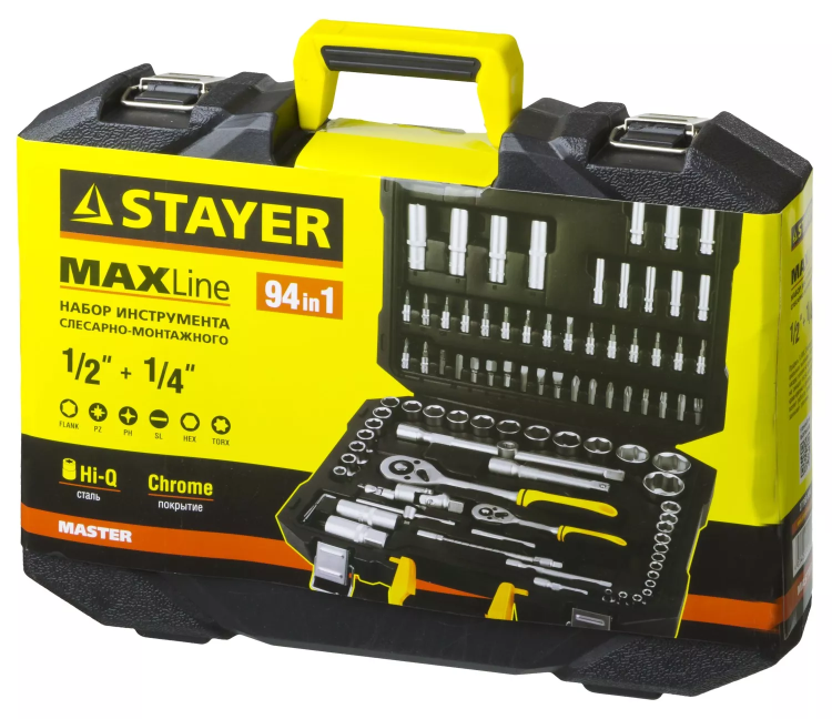Набор слесарно-монтажного инструмента STAYER "MASTER", 94 предмета 27760-H94 купить в Надыме