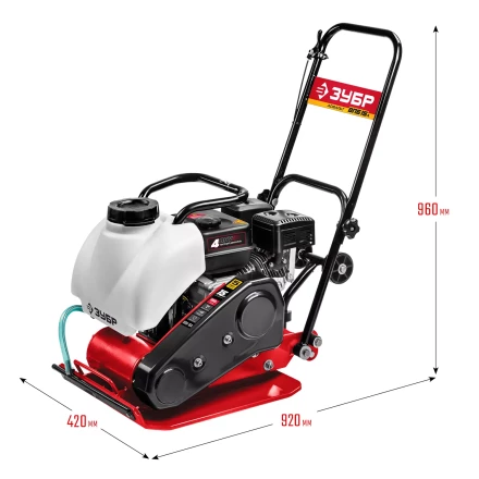 ЗУБР 15 кН, 80 кг, бензиновая виброплита (ВПБ-15 А) купить в Надыме