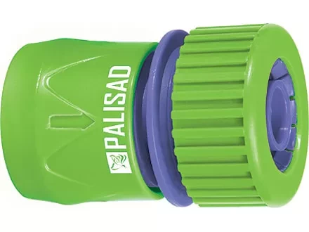 Соединитель пластмассовый быстросъемный для шланга 3/4" аквастоп  PALISAD 66165 купить в Надыме