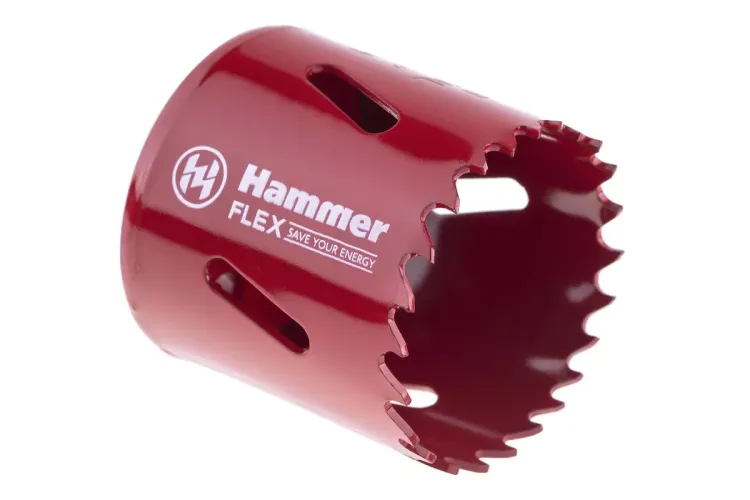 Коронка биметаллическая HAMMER Ф44х38мм 5/8" BiMETALL (224-009) купить в Надыме
