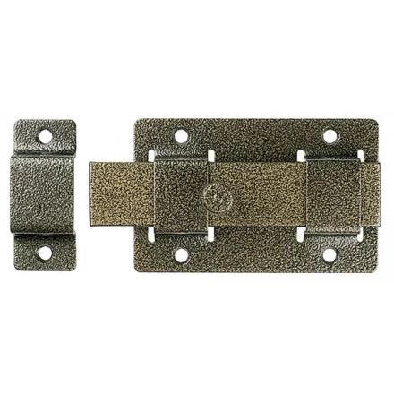 Задвижка накладная"ЗД-02"для дверей усилен, порошковое покрытие, цвет бронза, плоский засов 30х135х7мм, 75х115мм 37778-2 купить в Надыме