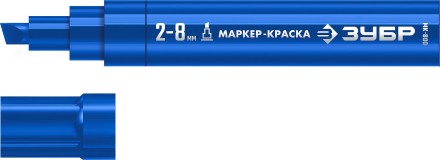 ЗУБР МК-800 синий, 2-8 мм клиновидный маркер-краска (06327-7) купить в Надыме