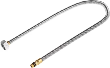 Подводка ЗУБР "ЭКСПЕРТ" сильфонная из нержавеющей стали, для смесителя, укороченная, г/ш (гайка-штуцер), 1/2", 0,6м 51012-060 купить в Надыме