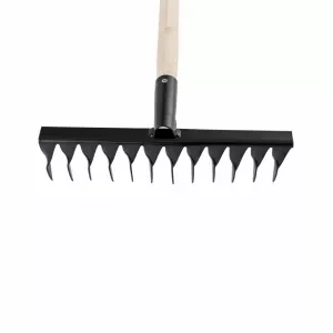 Грабли 12-зубые,320мм,с черенком,витые СИБРТЕХ 61744 купить в Надыме