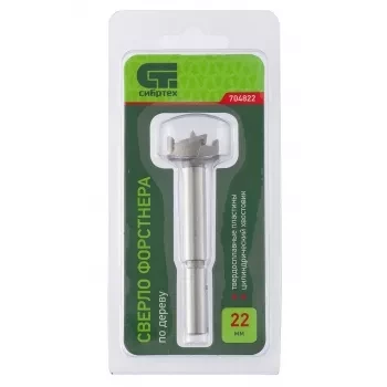 Сверло Форстнера по дереву 22 мм цилиндрический хвостовик СИБРТЕХ 704822 купить в Надыме