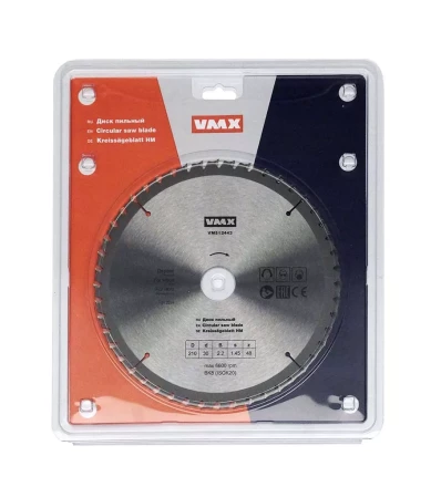 Диск пильный ф210х30 z48 дерево тонкий VMX 512443 купить в Надыме