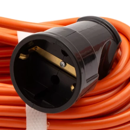 Удлинитель-шнур силовой 10 м, 6А, тип УХз6, ПВС, 1 розетка без заземления Сибртех 95811 купить в Надыме