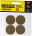 Накладки STAYER &quot;COMFORT&quot; на мебельные ножки, самоклеящиеся, ЭВА, коричневые, круглые - диаметр 35 мм, 4 шт 40914-35 купить в Надыме