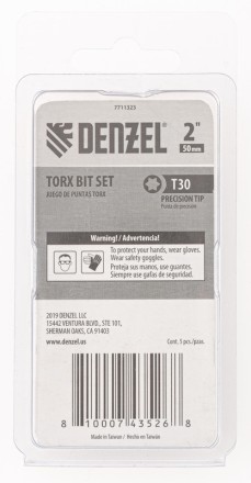 Бита T30x50, 5 шт. Denzel 7711323 купить в Надыме