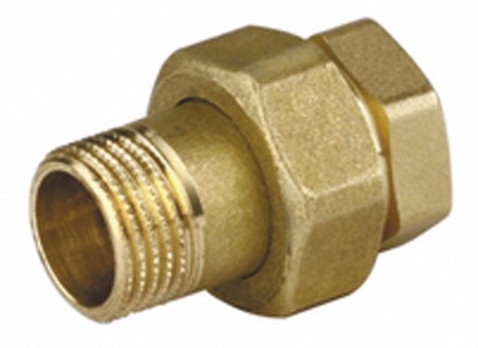 Соединитель GENERAL FITTINGS прямой с накидной гайкой, латунь, г/ш, 1/2&quot; 51037-G/S-1/2 купить в Надыме
