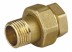 Соединитель GENERAL FITTINGS прямой с накидной гайкой, латунь, г/ш, 1/2&quot; 51037-G/S-1/2 купить в Надыме
