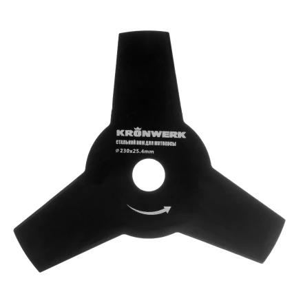 Нож для триммера 230х25,4, 3 лезвия Kronwerk 96341 купить в Надыме