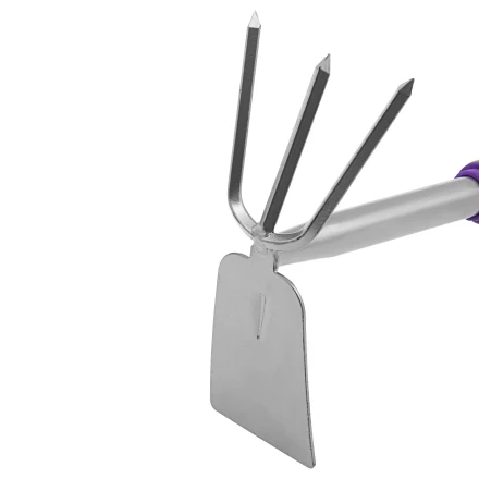 Мотыжка комбинированная 3-зубая Palisad, 85 х 190 х 275 мм, стальная, обрез. рукоятка, 630088 купить в Надыме