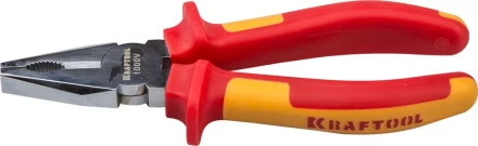 Плоскогубцы "ELECTRO-KRAFT", Cr-Mo сталь, двухкомпонентная маслобензостойкая рукоятка, хромированное покрытие, 180мм, KRAFTOOL 2202-1-18 2202-1-18_z01 купить в Надыме