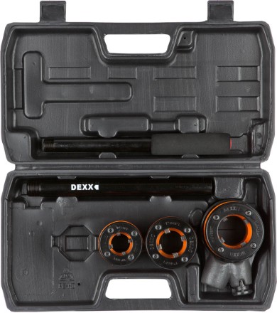 Набор DEXX: Клуппы трубные, с трещоткой 620мм, №3: 1/2&quot;, 3/4&quot;, 1&quot; 28280-H3 купить в Надыме