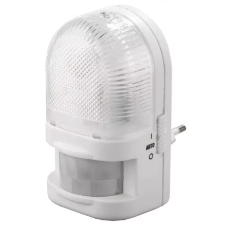 Светильник-ночник СВЕТОЗАР с датчиком движения, ЛОН-лампа, с выключателем, 7W, цветовая температура 2700К SV-57991 купить в Надыме