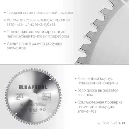 Диск пильный Multi Material, повышенный ресурс 36953-210-30 купить в Надыме