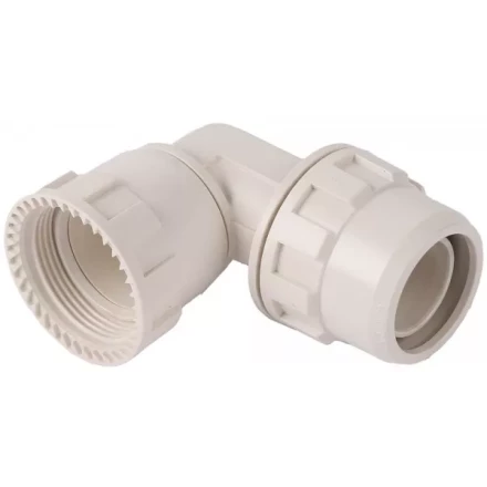 Переходник ЗУБР "ШиреФит" угловой 90° "накидная гайка - штуцер с гайкой", 20мм 51482-20 купить в Надыме