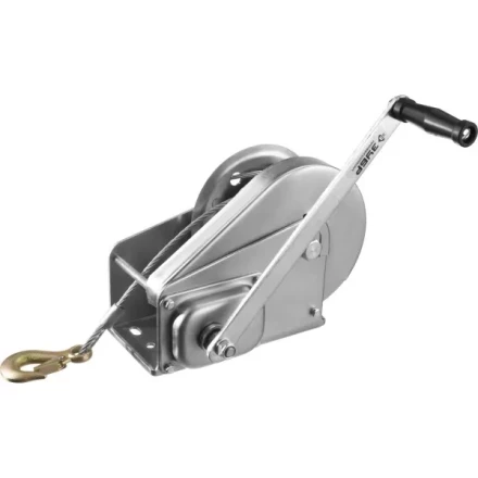 Лебедка ручная барабанная ЗУБР "ПРОФЕССИОНАЛ", подъемная, тросовая, 1.3т, 8м 43117-1.3 купить в Надыме