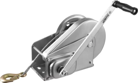 Лебедка ручная барабанная ЗУБР "ПРОФЕССИОНАЛ", подъемная, тросовая, 1.3т, 8м 43117-1.3 купить в Надыме