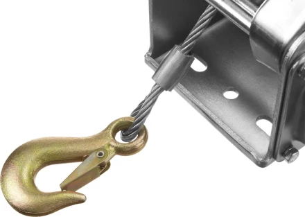 Лебедка ручная барабанная ЗУБР "ПРОФЕССИОНАЛ", подъемная, тросовая, 1.3т, 8м 43117-1.3 купить в Надыме