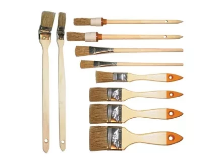 Набор кистей 10 шт.(плос.1/2"-1/5" круг. №2 4 радиат. 1",1,5" для масл краски №2 6)  SPARTA 841155 купить в Надыме