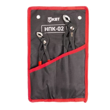 Набор переставных клещей КВТ НПК-02 с кнопочной фиксацией (92053) купить в Надыме