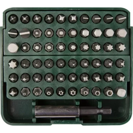 Набор бит &quot;GRAND-61&quot; с адаптером, KRAFTOOL 26140-H61, в пластиковом боксе, Cr-V, 61 предмет 26140-H61 купить в Надыме