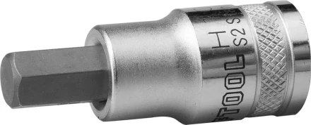 Торцовая бита-головка KRAFTOOL "INDUSTRIE QUALITAT", материал S2, HEX, сатинированная, 1/2", H10 27908-10_z01 купить в Надыме