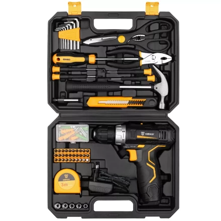 Дрель аккумуляторная в наборе DEKO GCD12DU3 104 tools + case, 063-4095 купить в Надыме