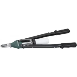 Заклепочник двуручный силовой, KRAFTOOL "RS-55" 31179, d=2,4-6,4мм для вытяжных заклепок из алюминия, стали, нерж cтали, усил литой корпус, контейнер 31179