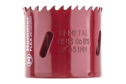 Коронка биметаллическая HAMMER Ф51х38мм 5/8" BiMETALL (224-010) купить в Надыме