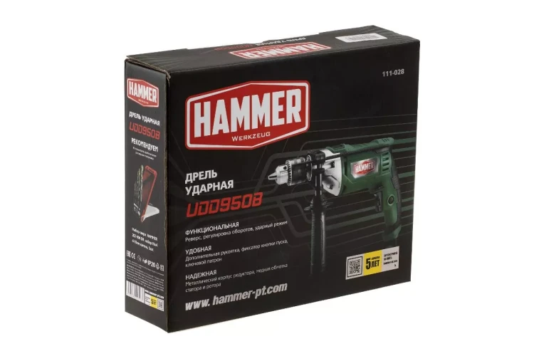 Дрель ударная HAMMER UDD950B купить в Надыме
