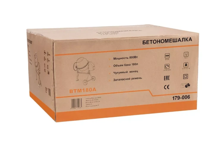 Бетономешалка WESTER BTM180A купить в Надыме